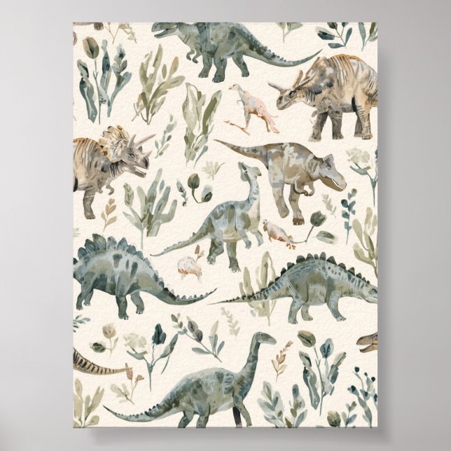 Viveros | Arte de Pared de Dinosaurio | Póster Imp (Frente)