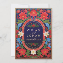 VIVIAN I Floral Wedding Save the Date Invitaciones