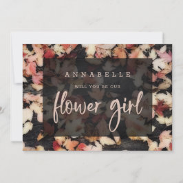 Vivid Foliage | Fall Flower Girl Propuesta Card