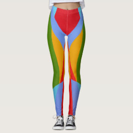 Vivid Fusion Abstract Leggings