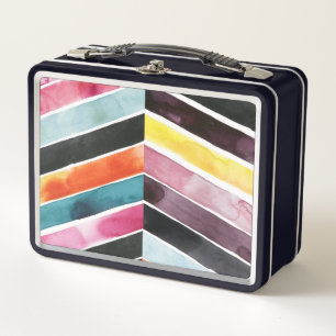 Vivid Watercolor Chevron I