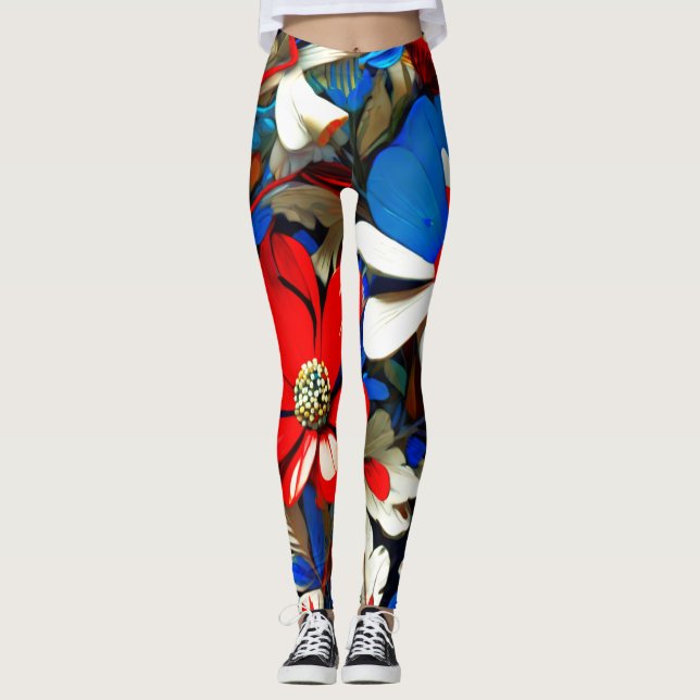 Vivid Wildflowers Leggings (Anverso)