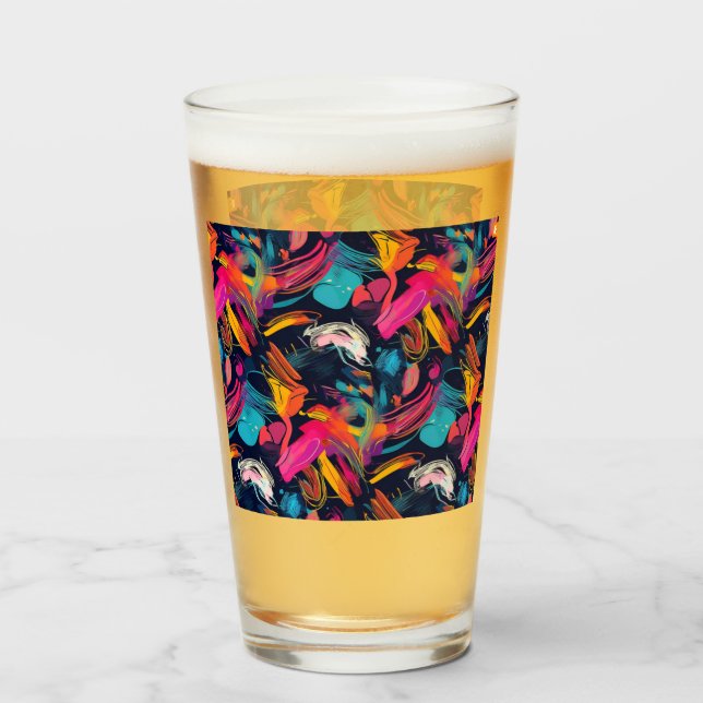 Vívido Grafiti de Salpicaduras Caóticas (Anverso (lleno))