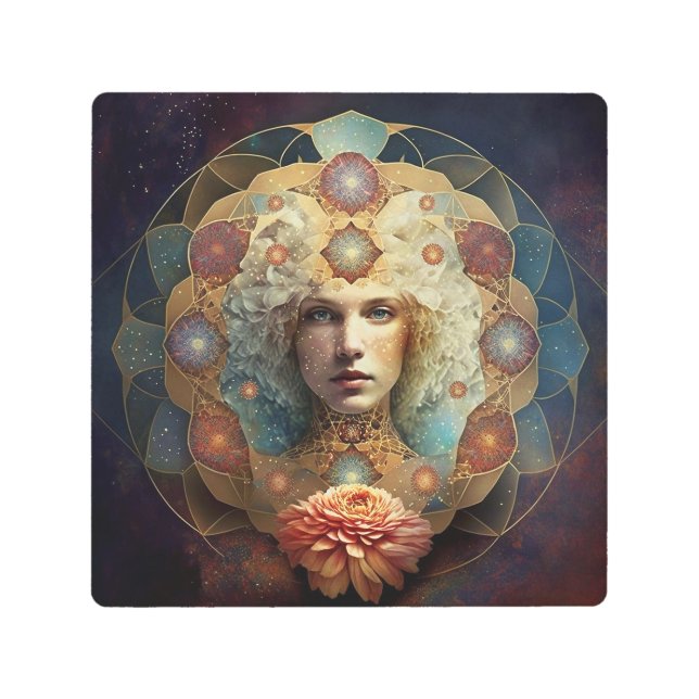 Viviendo el arte visionario de Mandala Impresión M (Anverso)