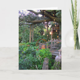 Viviendo en la tarjeta de felicitación Trees Blank