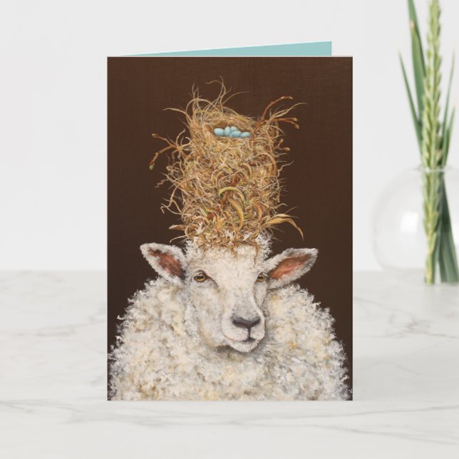 Viviendo en lo alto de la tarjeta de oveja (Anverso)