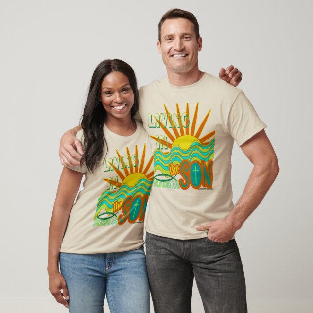 Viviendo en los Camisetas cristianos de arte de lo (Unisexo)
