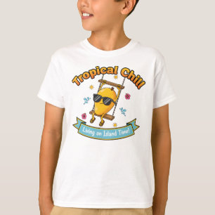 Viviendo en Tiempo de Isla – Camiseta de Bebida Tr