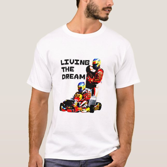 Viviendo la camiseta ideal de Karting (Anverso)