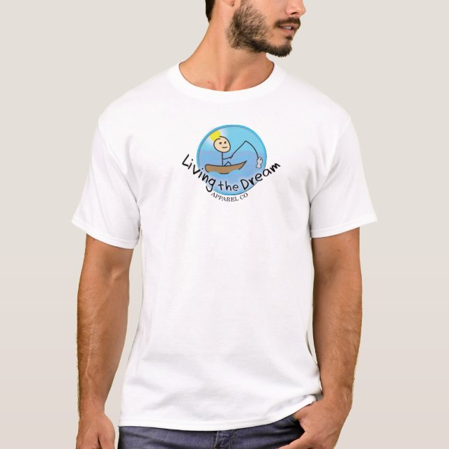 Viviendo la ropa ideal Co - camiseta de la pesca (Anverso)
