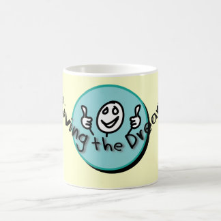 Viviendo la taza ideal del logotipo