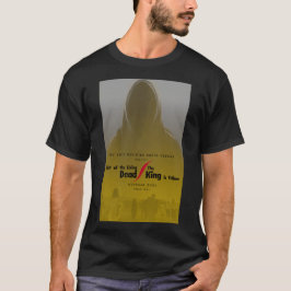 Viviendo muerto/Rey en camiseta con figura amarill