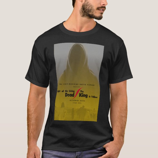 Viviendo muerto/Rey en camiseta con figura amarill (Anverso)