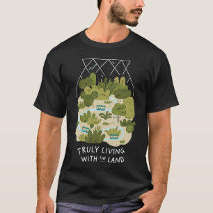 Viviendo verdaderamente con la tierra - camiseta l