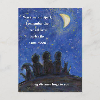 Vivir bajo las mismas postales de arte lunar