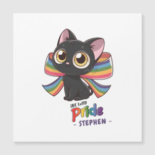 Vivir con orgullo - Gato arcoiris Orgullo LGBTQ