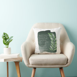 Vivir con valentía un Cojín decorativo bellamente