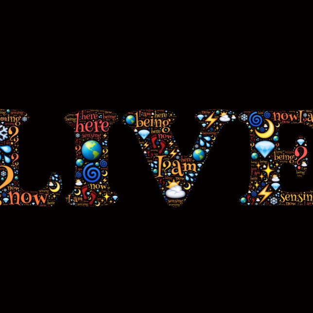 Vivir En El Actual Arte De Palabras Inspirador (Subido por el creador)