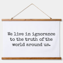 Vivir En Ignorancia Madera Topada Tapiz De Muro