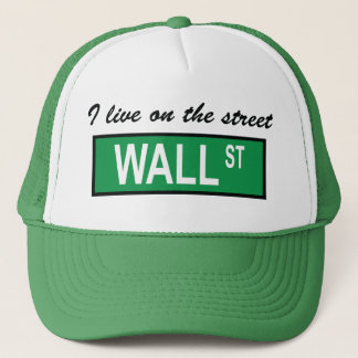 "Vivo en gorra del Wall Street de la calle"
