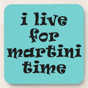 Vivo por el momento del Martini Posavasos de corch