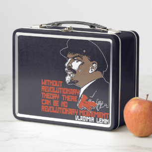 VLADIMIR LENIN Caja Metalizado de almuerzo