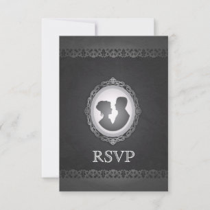 Vocal Gótica victoriana Cameo Wedding RSVP