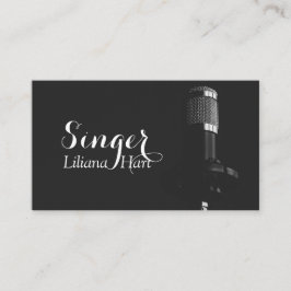 Vocalista, cantante, tarjeta de presentación music