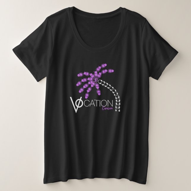 VOcation Cancun Womens Plus T-Shirt (Anverso del diseño)