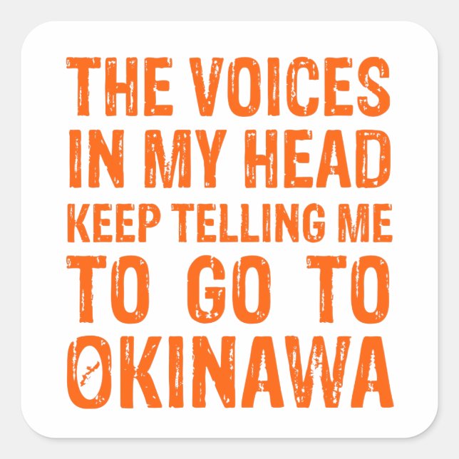 Voces Del Pegatina De Okinawa (Anverso)