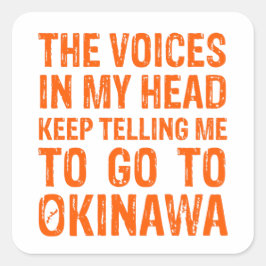 Voces Del Pegatina De Okinawa