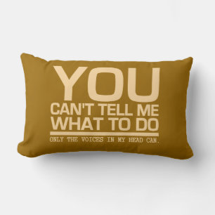 VOCES EN MI CABEZA personalizado lanzar almohada