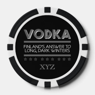 VODKA personalizado color fichas de póker