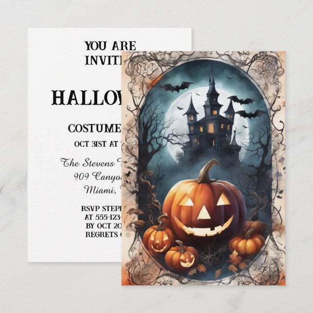 Vogue de Vampiric: Diseña tu oscura invitación a H (Anverso / Reverso)