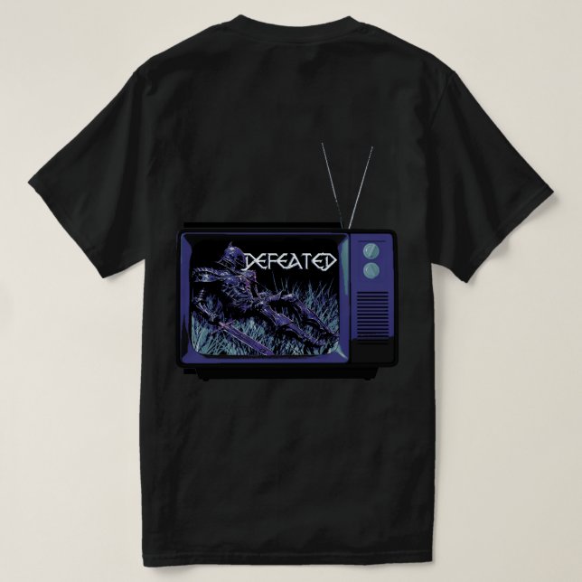 VoidForge "Derrotado" Camiseta Retro TV Fantasía O (Reverso del diseño)
