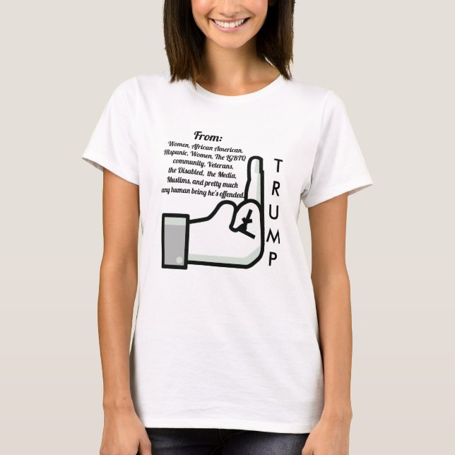 Volando el pájaro y la camiseta de Donald Trump (Anverso)