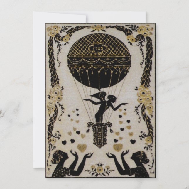 Volando San Valentín ~ Invitaciones / RSVP (Anverso)