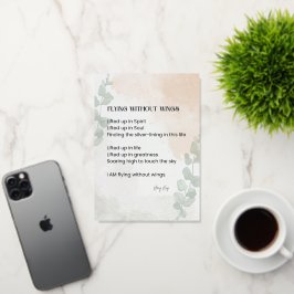 Volando sin alas Poesía Poesía Palabra escrita