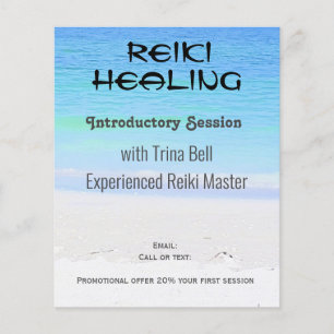 Volante A5 de Reiki para la salud y el bienestar d