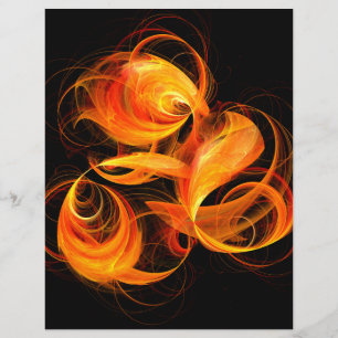 Volante artístico abstracto de bola de fuego