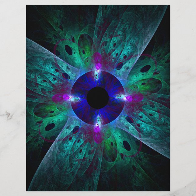 Volante artístico abstracto visual (Frente)