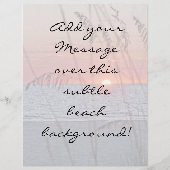 Volante Beach Sunset Background (Frente)