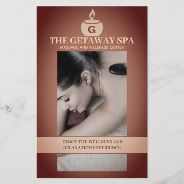 Volante beige marrón de masaje con precios (Frente)