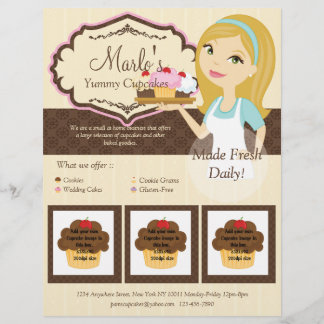 Volante Blonde Baker Cupcake D12 con fotos D1c