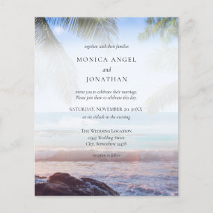 Volante Boda de Palm Beach Tropical Presupuestado
