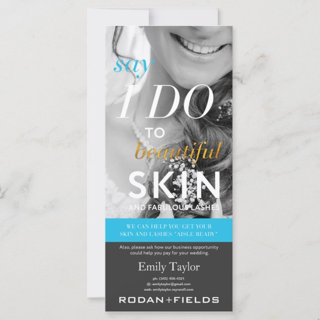 Volante Boda Rodan and Fields (Anverso)