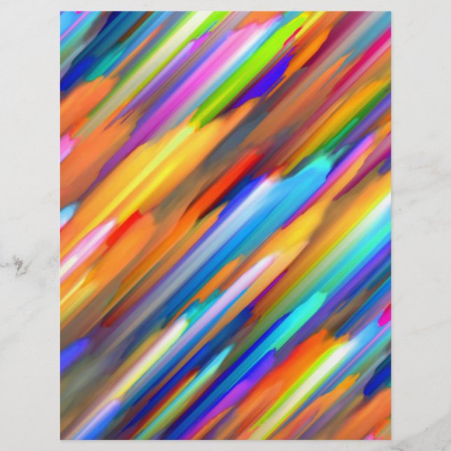 Volante Colorido arte digital salpicando G391 (Frente)