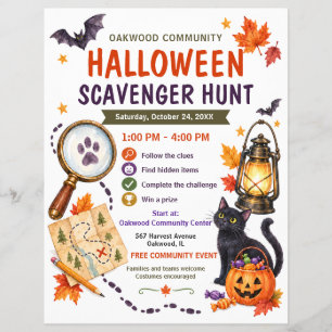 Volante Comunitario de Caza del Halloween