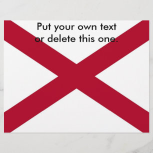 Volante con bandera de Alabama, EEUU.