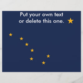 Volante con bandera de Alaska, EE.UU.